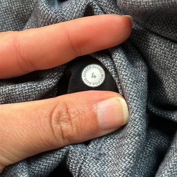 Lululemon Align Pant II 25" Mini Heathered Herringbone Heathered Black White / B - Picture 4 of 4